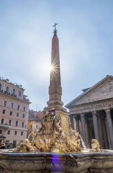 Framed Print : Italy, Lazio, Rome, Piazza della Rotunda, Fontana del Pantheon and Pantheon beyond Framed Print : Italy, Lazio, Rome, Piazza della Rotunda, Fontana del Pantheon and Pantheon beyond