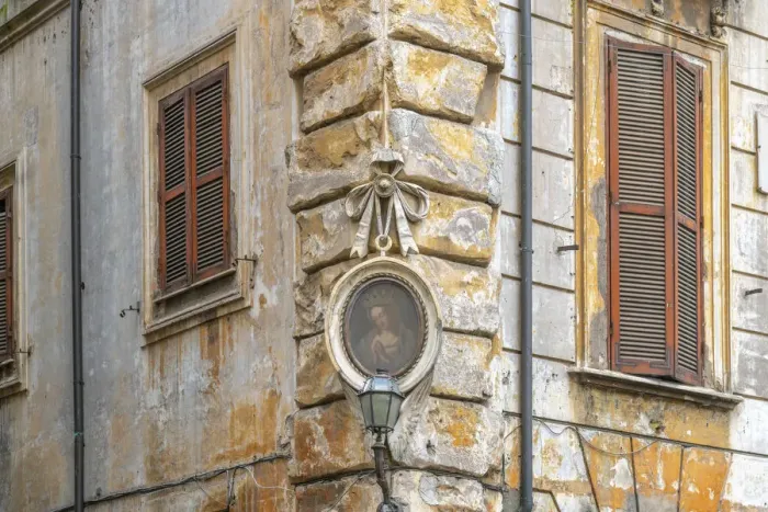 Framed Print : Italy, Lazio, Rome, Ponte, Madonna Street shrine, Madonna Stradarole or Edicola Sacra Framed Print : Italy, Lazio, Rome, Ponte, Madonna Street shrine, Madonna Stradarole or Edicola Sacra