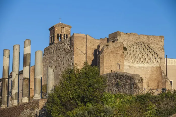 Framed Print : Italy, Lazio, Rome, The Roman Forum, Temple of Venus and Rome Framed Print : Italy, Lazio, Rome, The Roman Forum, Temple of Venus and Rome