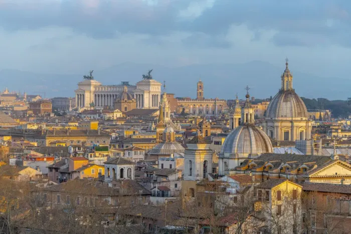 Framed Print : Italy, Lazio, Rome, Skyline Framed Print : Italy, Lazio, Rome, Skyline