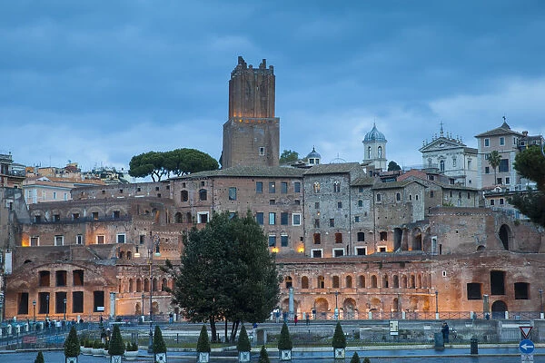 Italy, Lazio, Rome, View of Mercati di Traiano -Trajans market