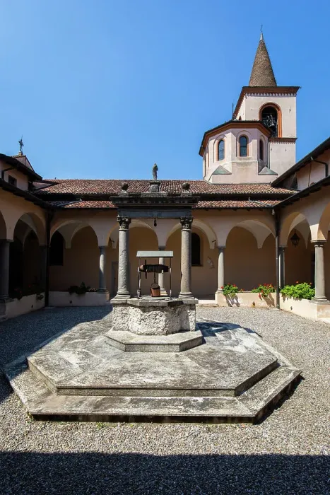 Framed Print : Italy, Lombardy, Bergamo, Urgnano, Basella Virgin Mary Sanctuary, The cloister Framed Print : Italy, Lombardy, Bergamo, Urgnano, Basella Virgin Mary Sanctuary, The cloister