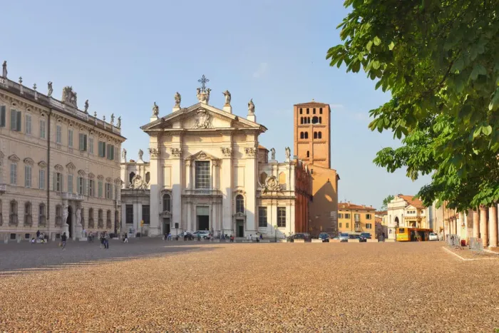 Framed Print : Italy, Lombardy, Mantova district, Mantua, The Cathedral in Sordello Square Framed Print : Italy, Lombardy, Mantova district, Mantua, The Cathedral in Sordello Square