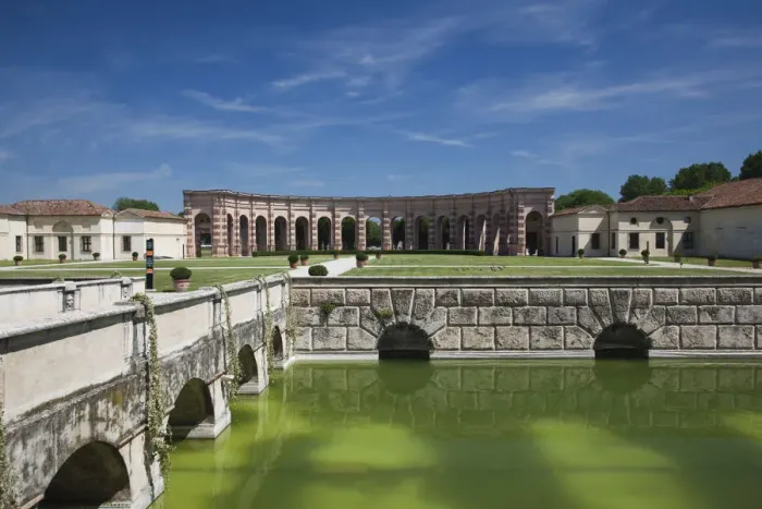 Framed Print : Italy, Lombardy, Mantua, Palazzo Te, courtyard Framed Print : Italy, Lombardy, Mantua, Palazzo Te, courtyard
