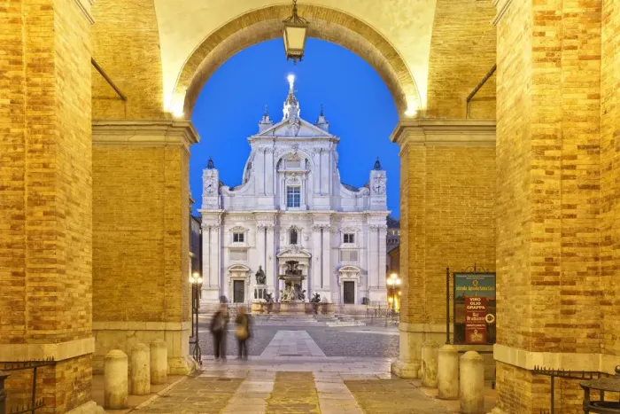 Framed Print : Italy, Marche, Ancona district, Loreto, Sanctuary of Madonna di Loreto