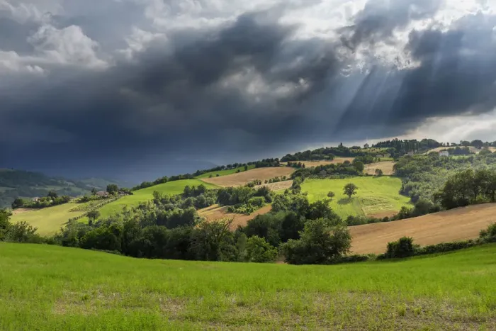 Framed Print : Italy, Marche. Macerata district. Countryside Framed Print : Italy, Marche. Macerata district. Countryside