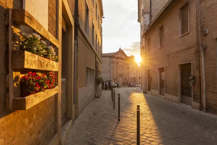 Framed Print : Italy, Marche. Macerata district. Recanati