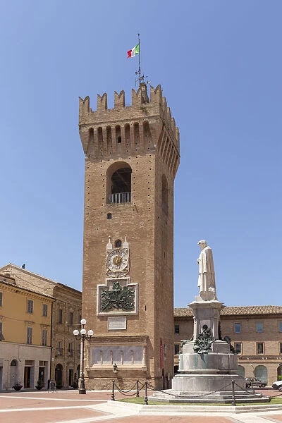 Italy, Marche. Macerata district. Recanati. Torre del Borgo