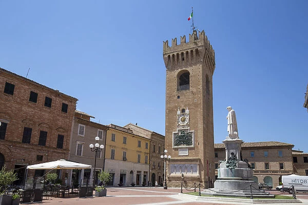 Italy, Marche. Macerata district. Recanati. Torre del Borgo