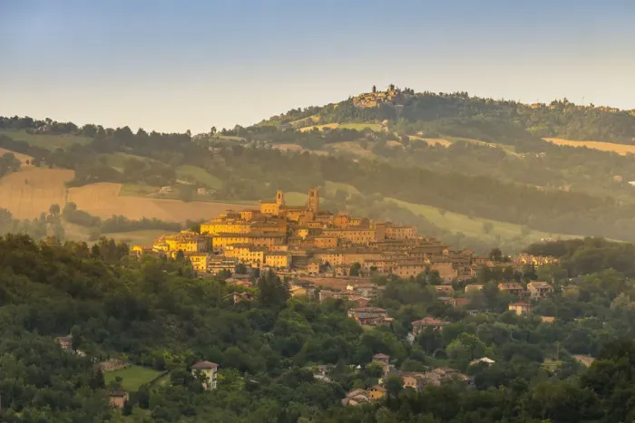 Framed Print : Italy, Marche. Macerata district. Sarnano