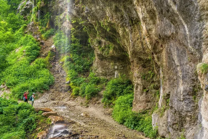 Framed Print : Italy, The Marches. hiking in the National park of the Monti Sibillini, the waterfall near the Gola dell'Infernaccio Framed Print : Italy, The Marches. hiking in the National park of the Monti Sibillini, the waterfall near the Gola dell'Infernaccio