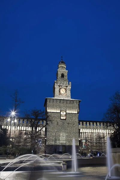 Italy, Milan, Castello Sforzesco (Sforzesco Castle)