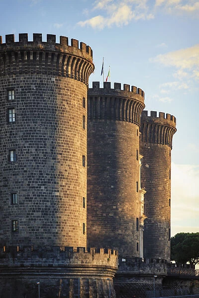 Italy, Naples, Castel Nuovo or Maschio Angioino (Angevin Fortress)