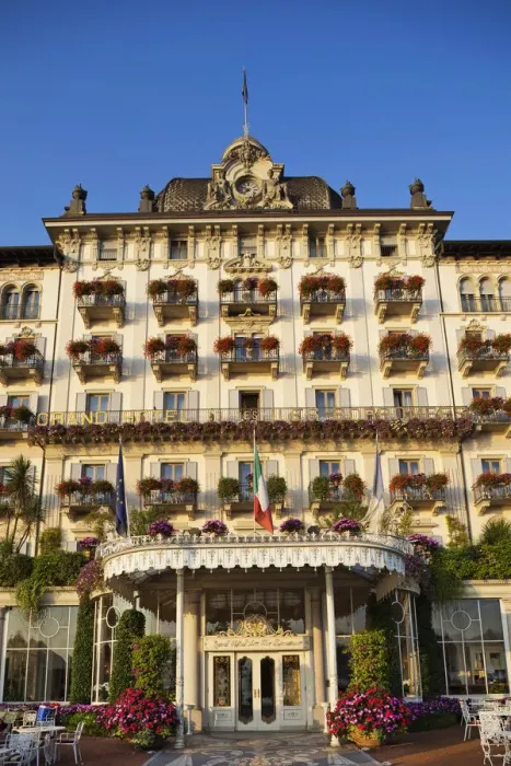 Framed Print : Italy, Piedmont, Lake Maggiore, Stresa, Grand Hotel des Iles Borromees
