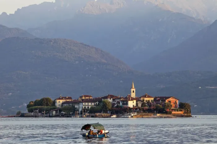 Framed Print : Italy, Piedmont, Lake Maggiore, Stresa, Isola Superiore aka Isola Pescatore Framed Print : Italy, Piedmont, Lake Maggiore, Stresa, Isola Superiore aka Isola Pescatore
