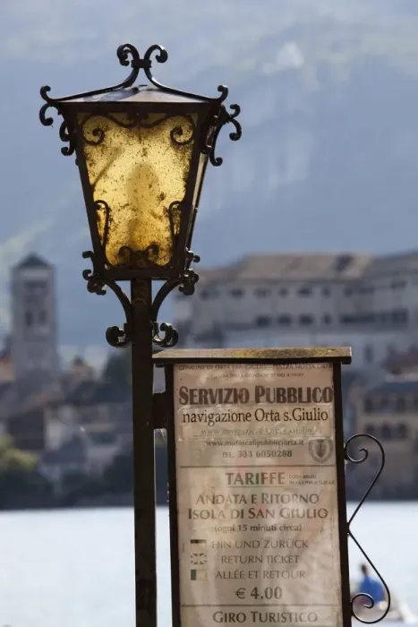 Framed Print : Italy, Piedmont, Lake Orta, Orta San Giulio, Isola San Giulio, water taxi sign Framed Print : Italy, Piedmont, Lake Orta, Orta San Giulio, Isola San Giulio, water taxi sign