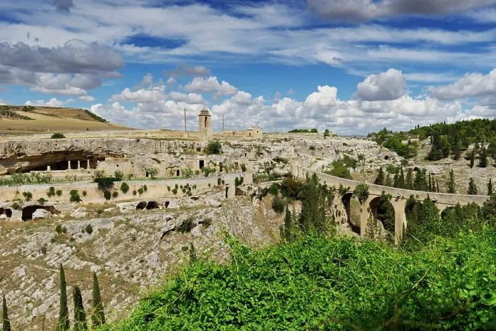 Framed Print : Italy, Puglia, Apulia. Bari District. Murge. Gravina in Puglia. the village and the canyon called gravina Framed Print : Italy, Puglia, Apulia. Bari District. Murge. Gravina in Puglia. the village and the canyon called gravina