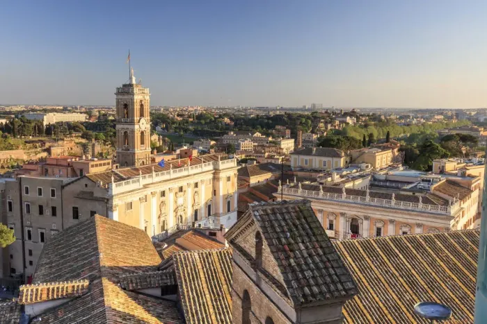 Framed Print : Italy, Rome, Capidoglio, home of the city Mayor