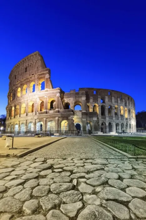Framed Print : Italy, Rome, Colosseum and Roman Forum by night Framed Print : Italy, Rome, Colosseum and Roman Forum by night