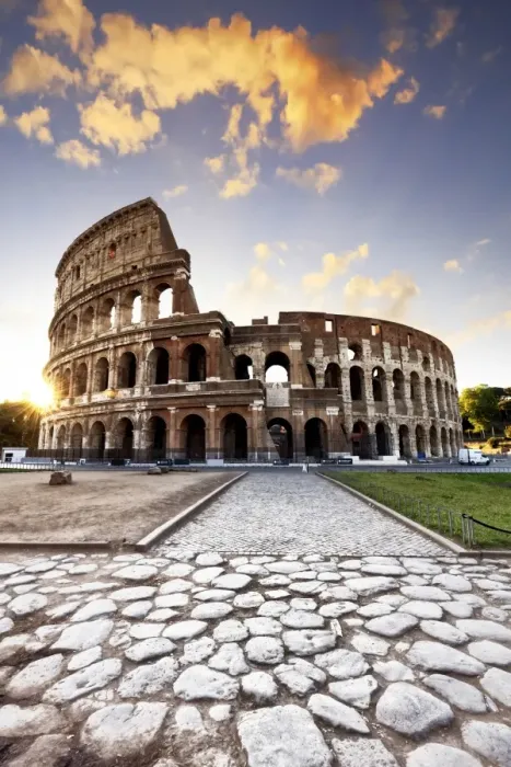 Framed Print : Italy, Rome, Colosseum and Roman Forum at sunrise Framed Print : Italy, Rome, Colosseum and Roman Forum at sunrise