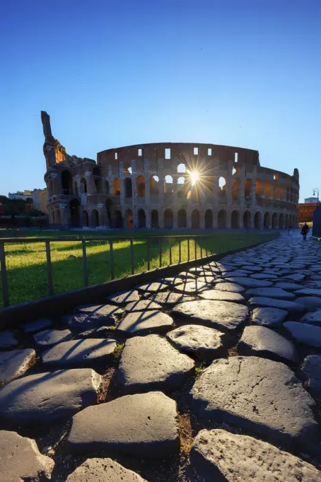 Framed Print : Italy, Rome, Colosseum and Roman Forum at sunrise Framed Print : Italy, Rome, Colosseum and Roman Forum at sunrise