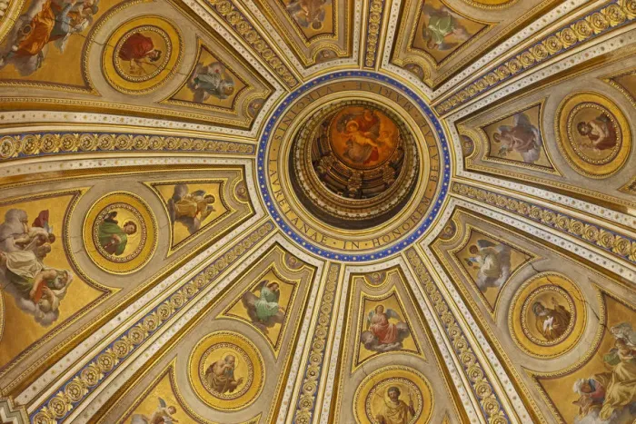 Framed Print : Italy, Rome, Dome of Santa Maria di Loreto Church Framed Print : Italy, Rome, Dome of Santa Maria di Loreto Church