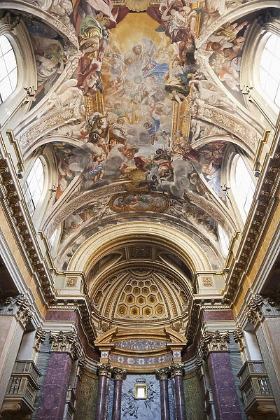 Italy, Rome, Interior of Chiesa de S.Pantaleo E S Guiseppe Calasanzio Church