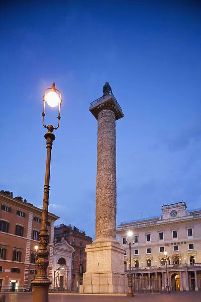 Italy, Rome, Piazza Colonna, Column of Marcus Aurelius