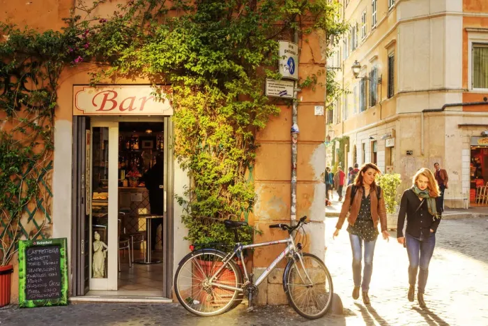 Framed Print : Italy, Rome, Trastevere street