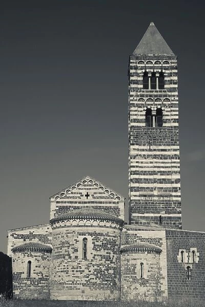 Italy, Sardinia, North Western Sardinia, Sassari area, Basilica della Santissima Trinita di Saccargia, 12th