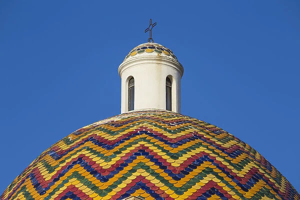 Italy, Sardinia, Olbia, Dome of the Church of Saint Paul the Apostle