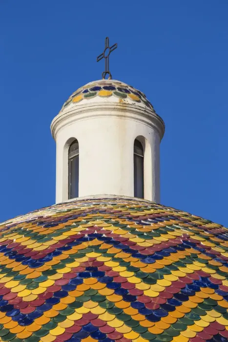 Framed Print : Italy, Sardinia, Olbia, Dome of the Church of Saint Paul the Apostle Framed Print : Italy, Sardinia, Olbia, Dome of the Church of Saint Paul the Apostle