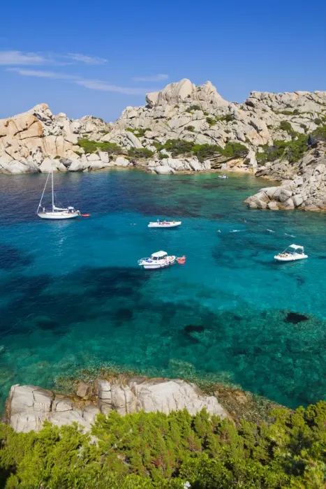 Framed Print : Italy, Sardinia, Olbia-Tempo, Capo Testa. The small beach of Cala Spinosa