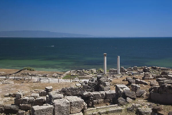 Italy, Sardinia, Oristano Region, Sinis Peninsula, Tharros, ruins of ancient Phoenician