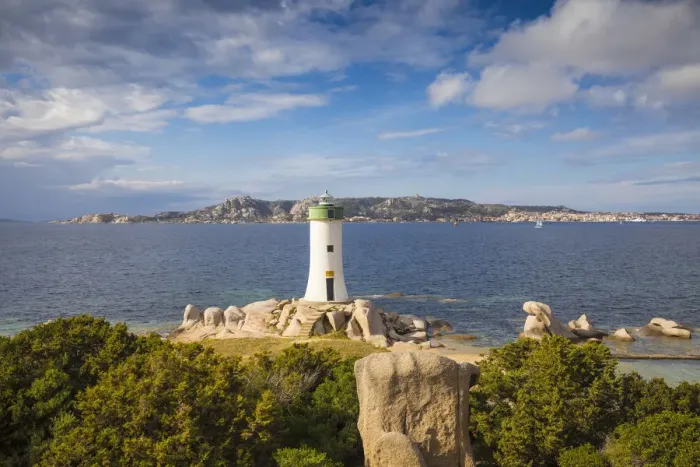 Framed Print : Italy, Sardinia, Sassari Province, Palau, Porto Faro Lighthouse with La Maddalena Framed Print : Italy, Sardinia, Sassari Province, Palau, Porto Faro Lighthouse with La Maddalena