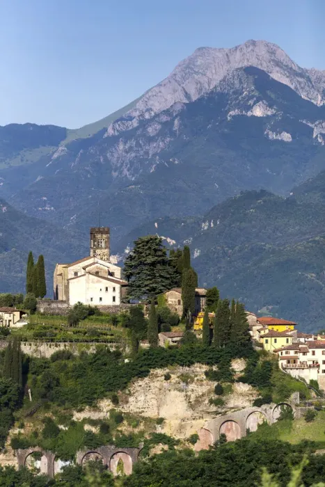Framed Print : Italy, Serchio Valley, View of Barga