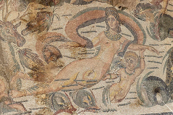 Italy, Sicily, Piazza Armerina, Villa Romana del Casale, Roman mosaics
