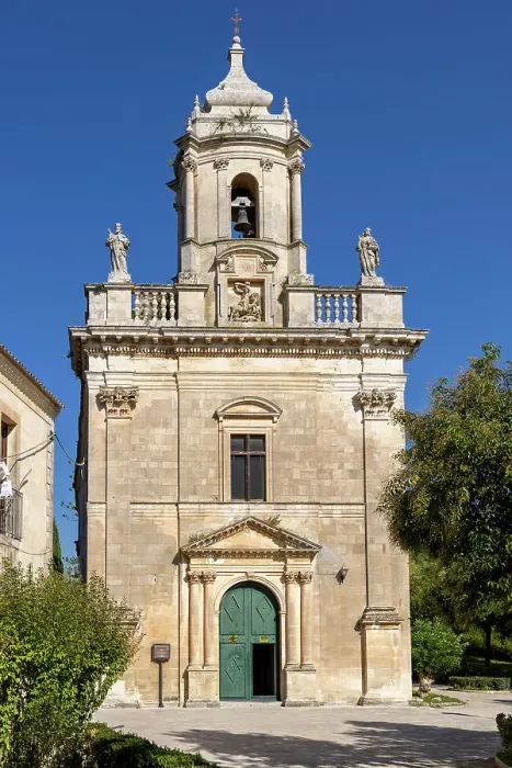 Framed Print : Italy, Sicily, Ragusa, Church of St. James the Apostle situated in public garden of Ragusa Ibla