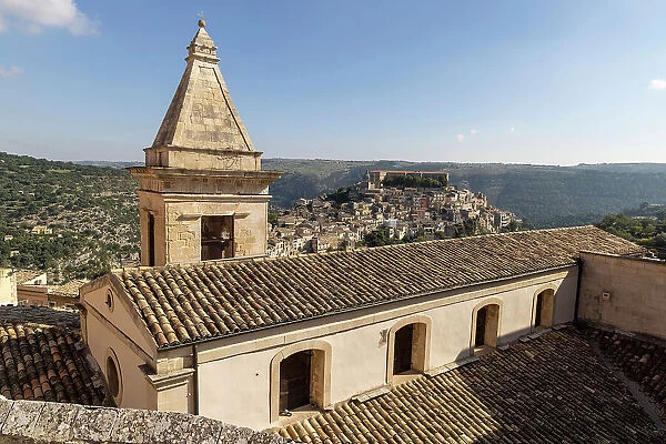 Italy, Sicily, Ragusa, Santa Maria delle Scale church above Ragusa Ibla