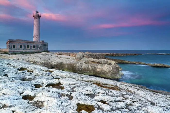 Framed Print : Italy, Sicily, The Santa Croce Lighthouse in Augusta, taken at sunset Framed Print : Italy, Sicily, The Santa Croce Lighthouse in Augusta, taken at sunset