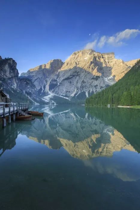 Framed Print : Italy, South Tyrol, Bolzano, Braies Lake Framed Print : Italy, South Tyrol, Bolzano, Braies Lake