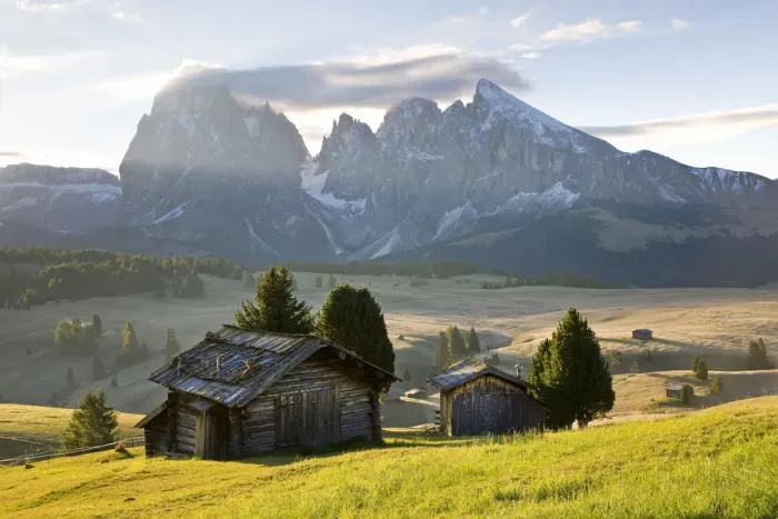 Framed Print : Italy, Trentino-Alto Adige, South Tyrol, Bolzano district, Alpe di Siusi, Seiser Alm