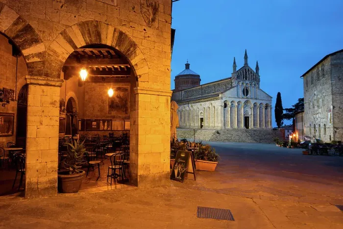 Framed Print : Italy, Tuscany, Massa Marittima town, church
