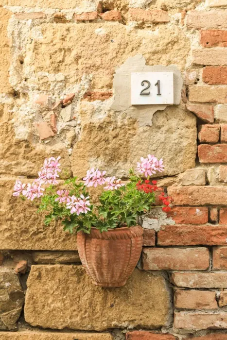 Framed Print : Italy, Tuscany, Orcia Valley, Pienza