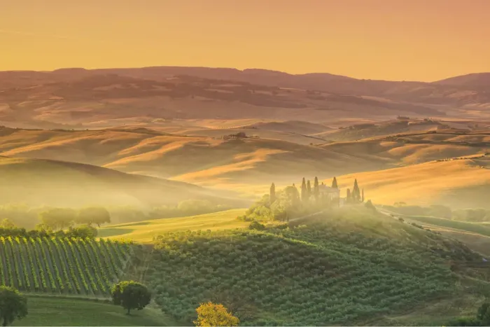 Framed Print : Italy, Tuscany, San Quirico D Orcia, Podere Belvedere (Typical Tuscan Farm) Framed Print : Italy, Tuscany, San Quirico D Orcia, Podere Belvedere (Typical Tuscan Farm)
