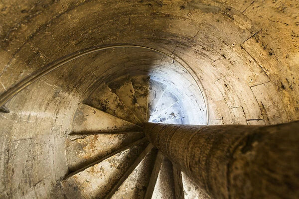Italy, Tuscany, Siena district. Siena, spiral staircase in the Cathedral of Siena