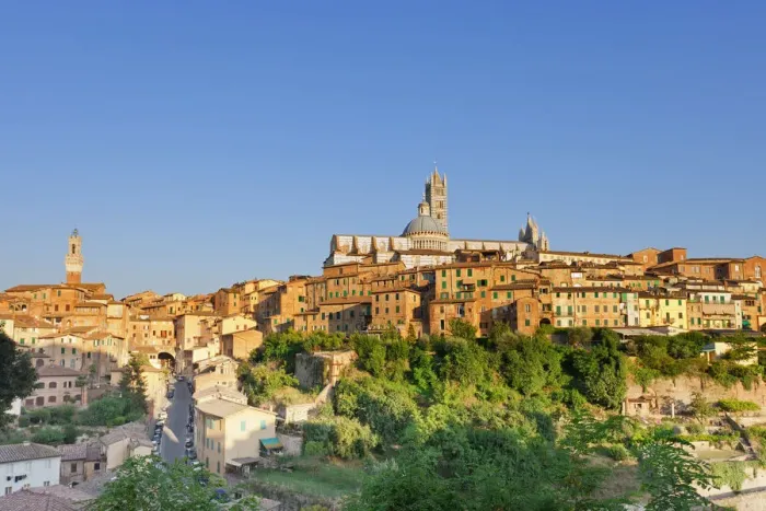 Framed Print : Italy, Tuscany, Siena district, Siena. Torre del Mangia and Santa Maria Assunta Cathedral Framed Print : Italy, Tuscany, Siena district, Siena. Torre del Mangia and Santa Maria Assunta Cathedral