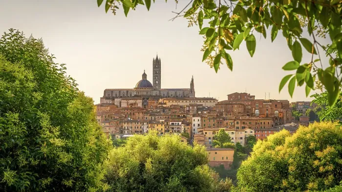 Framed Print : Italy, Tuscany, Siena, the skyline of Siena with the cathedral in the morning light Framed Print : Italy, Tuscany, Siena, the skyline of Siena with the cathedral in the morning light