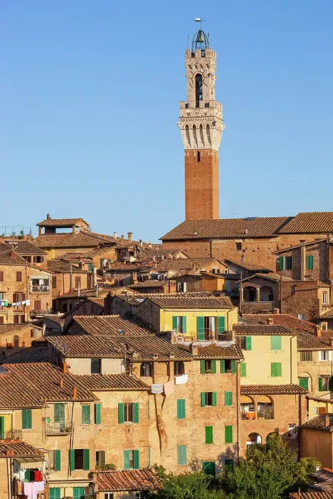 Framed Print : Italy, Tuscany, Siena town, Torre del Mangia tower Framed Print : Italy, Tuscany, Siena town, Torre del Mangia tower