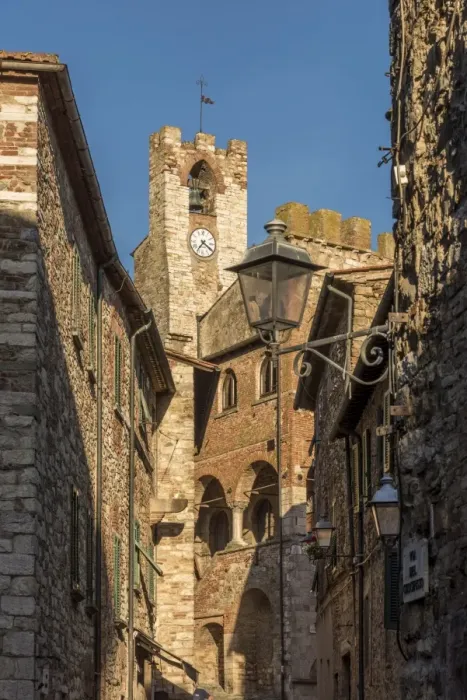 Framed Print : Italy, Tuscany, Suvereto. Medieval town center with clock tower Framed Print : Italy, Tuscany, Suvereto. Medieval town center with clock tower